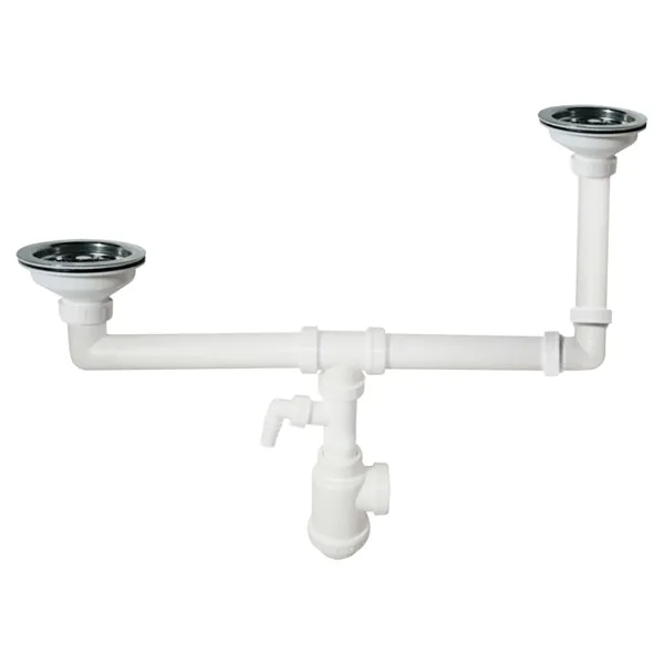 Сифон для здвоєної мийки Alcaplast A454P