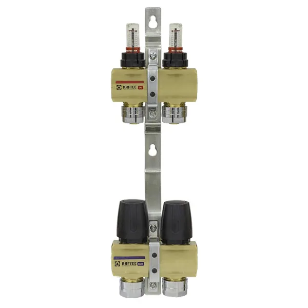 Колектор з витратомірами Raftec GOLD 1"х2 LCR-1.2