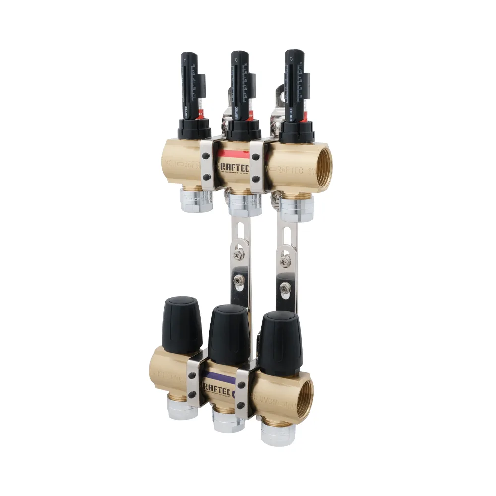 Колектор з витратомірами Raftec GOLD 1"х3