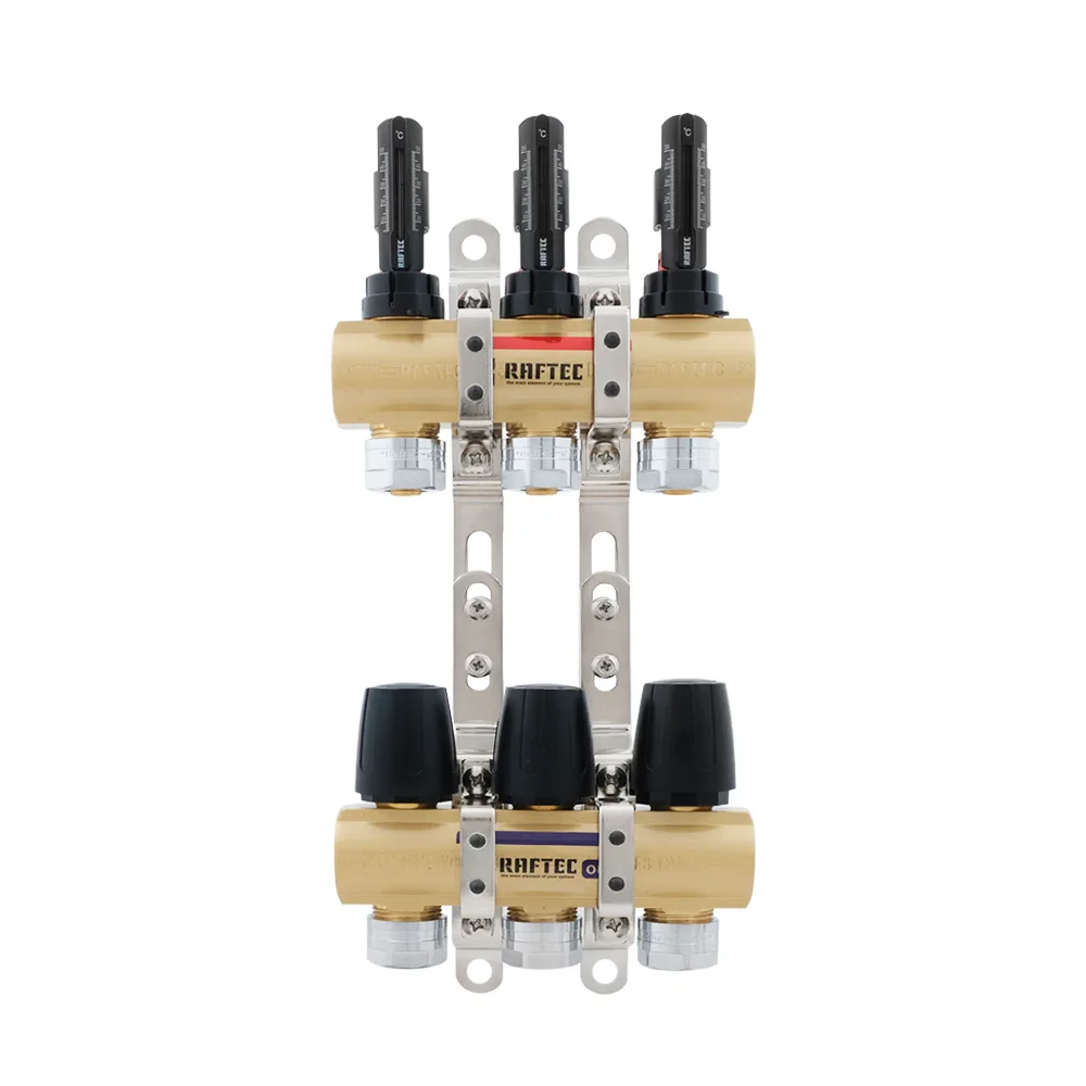 Колектор з витратомірами Raftec GOLD 1"х3