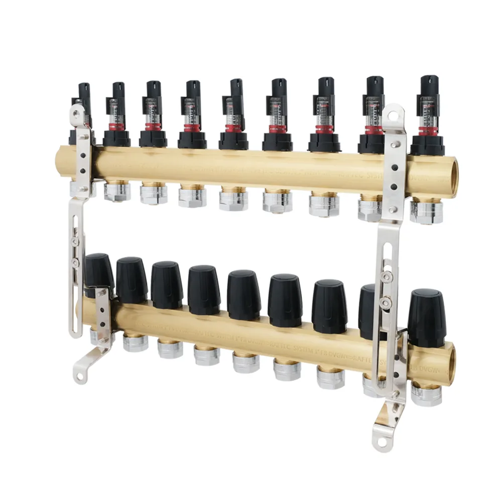 Колектор з витратомірами Raftec GOLD 1"х9 LCR-1.9