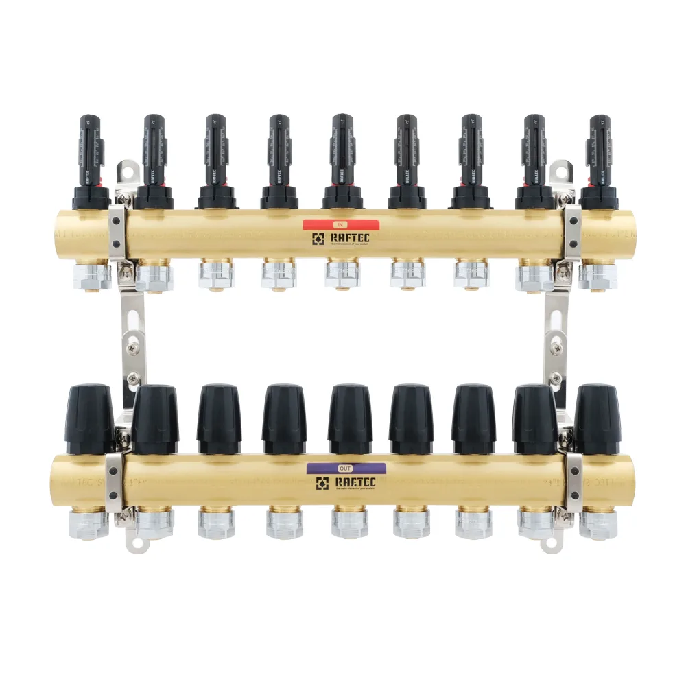 Колектор з витратомірами Raftec GOLD 1"х9 LCR-1.9