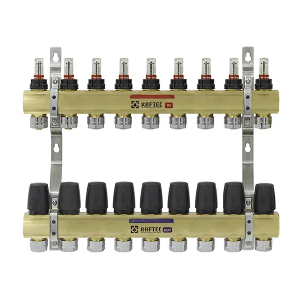 Колектор з витратомірами Raftec GOLD 1"х9 LCR-1.9