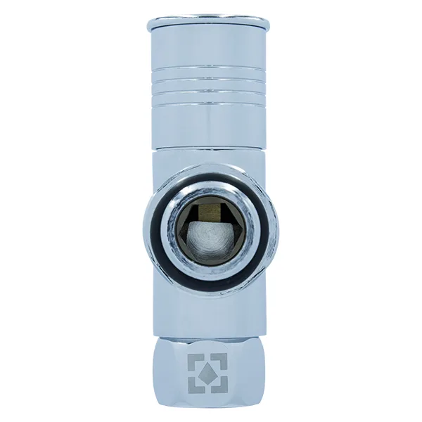 Кран вентильний кутовий Raftec PN10 ЗВ 1/2"x3/4" RV-2034