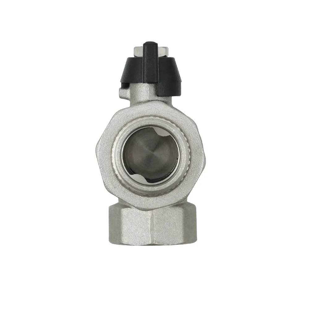 Кран кульовий з американкою кутовий Raftec BLACK PN40 ВЗ 3/4" метелик DRBS2-U