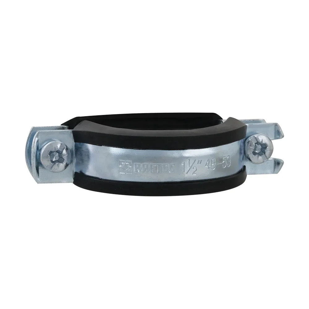 Хомут трубний Raftec (гайка (М8+10)+шуруп) 1 1/2" 48-53) RHO-4853