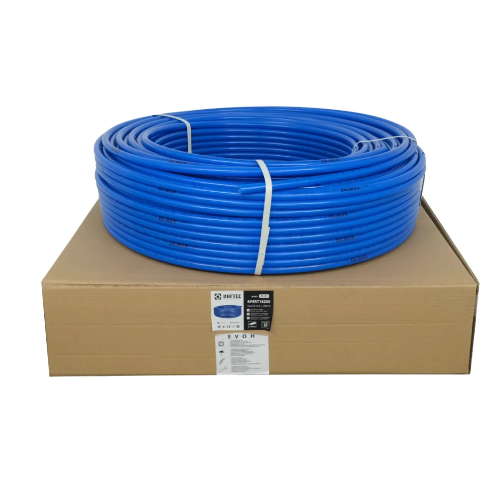 Труба для теплої підлоги Raftec PE-RT 16×2.0 BLUE EVOH (бухта 200 м) RPERT16200