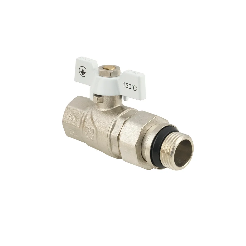 Кран кульовий з американкою Raftec WHITE PN40 ВЗ 3/4" с антипротіканням метелик WRB-2