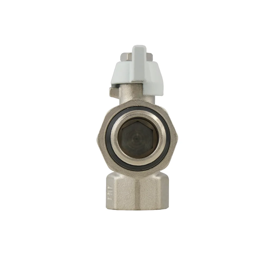 Кран кульовий з американкою кутовий Raftec WHITE PN40 ВЗ 3/4" з антипротіканням метелик WRBS-2