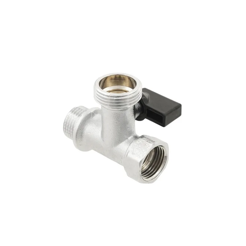 Кран кульовий для пральної машинки Raftec 1/2"х3/4"х1/2" KSM010201