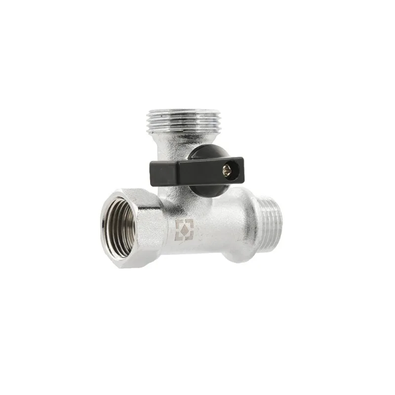 Кран кульовий для пральної машинки Raftec 1/2"х3/4"х1/2" KSM010201
