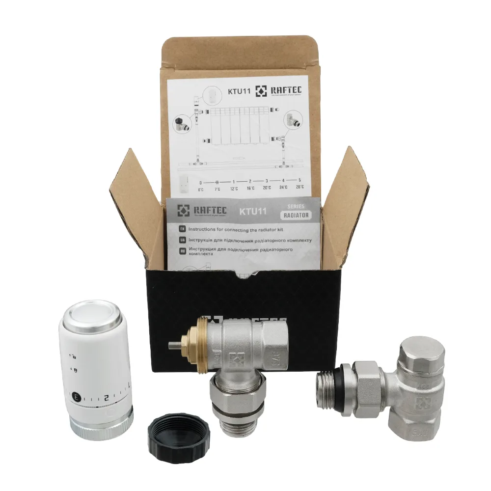 Комплект термостатичний Raftec M30 кутовий 1/2" KTU 11