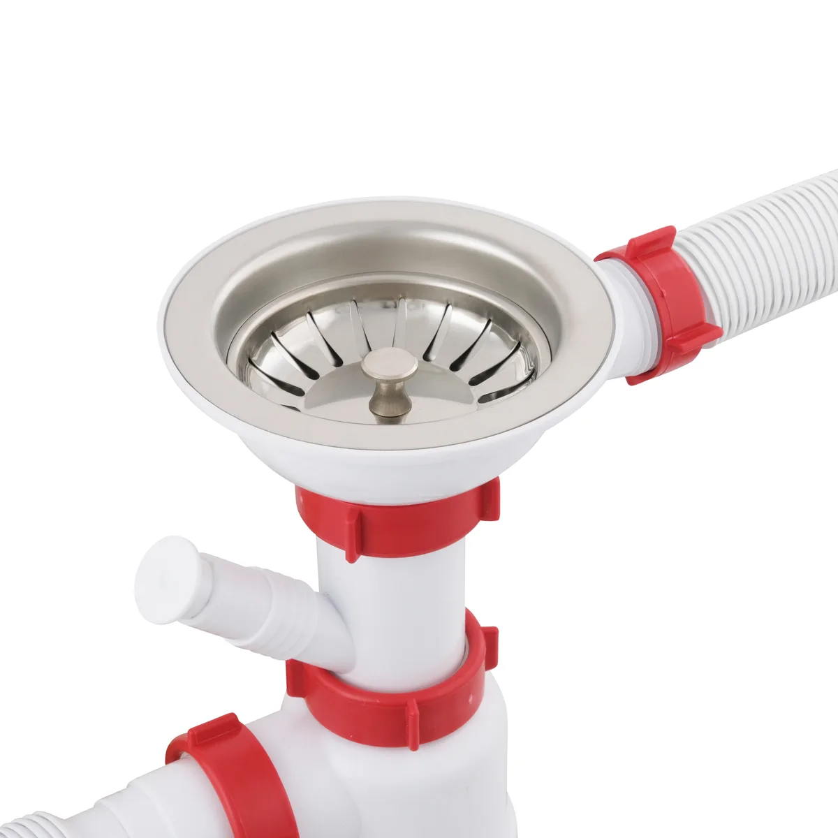 Сифон для мийки PLM 3 1/2"x40 з різьбовим випуском/з гофротрубою 40×40/50 PM 40 SF 20 07