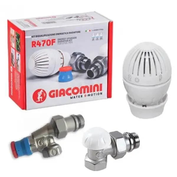 Термостатичний комплект кутовий Giacomini 1/2"х1/2" R470FX023