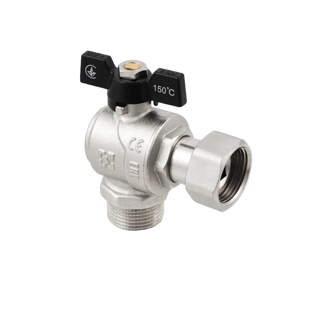 Кран кутовий з накидною гайкою Raftec PN40 ВЗ 3/4" метелик DRBM2