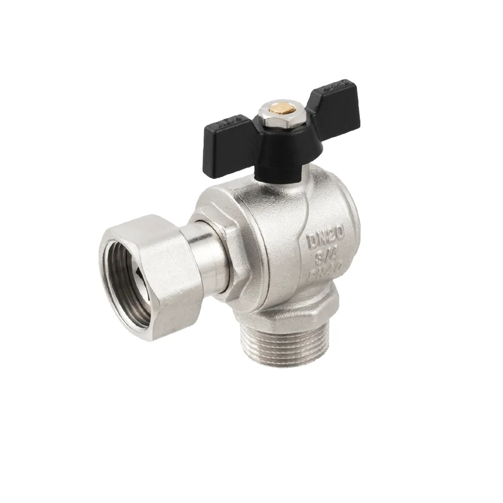 Кран кутовий з накидною гайкою Raftec PN40 ВЗ 3/4" метелик DRBM2