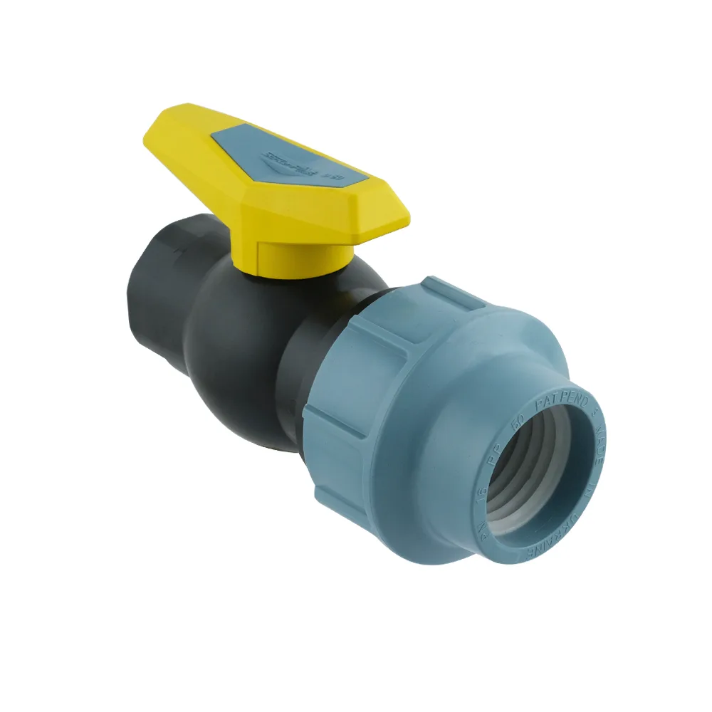 Кран кульовий ПНД SantehPlast 50 мм 1 1/2"