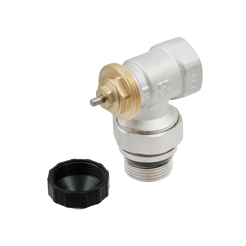 Кран під термоголовку кутовий з антипротіканням Raftec 3/4" KPT 21