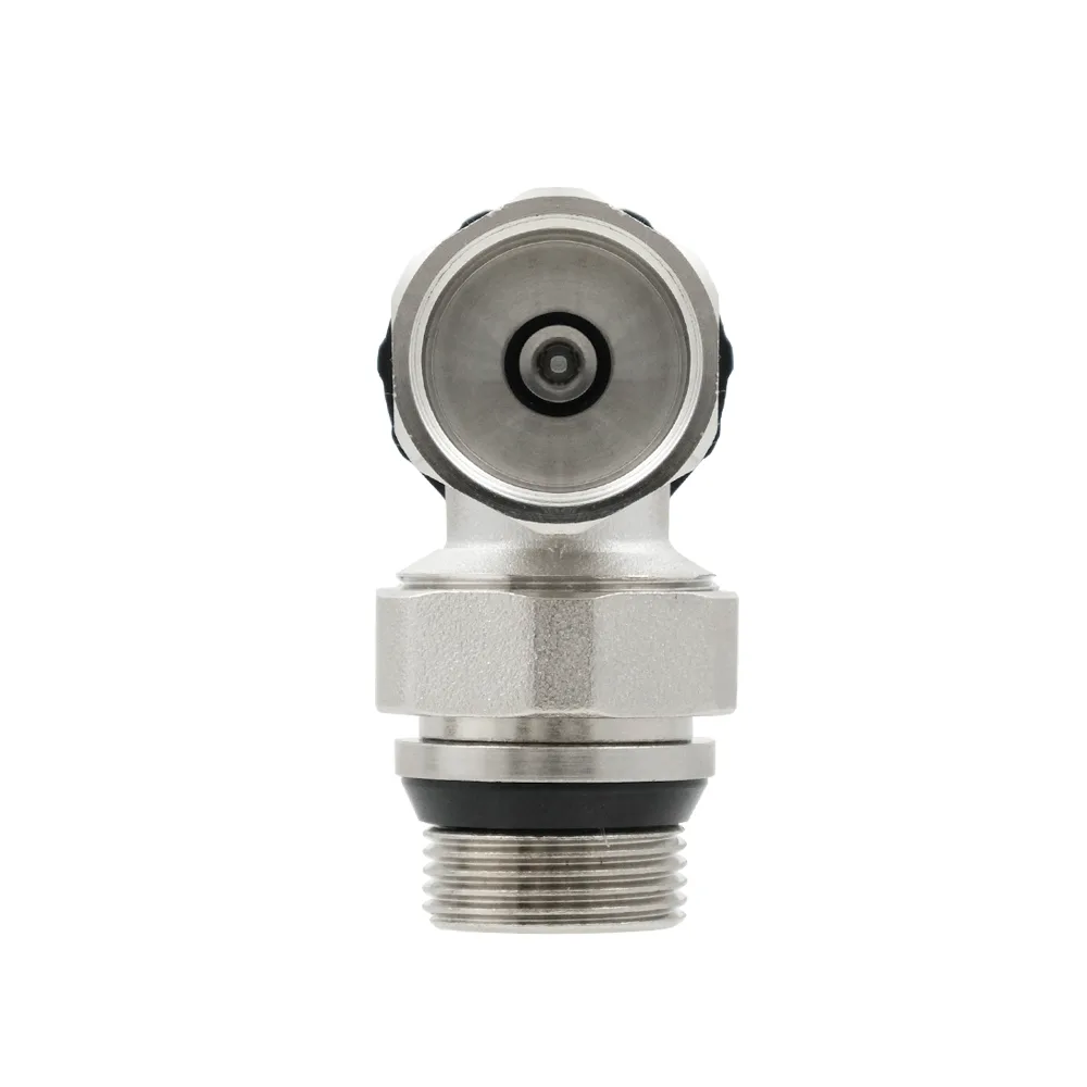 Кран під термоголовку кутовий з антипротіканням Raftec 3/4" KPT 21