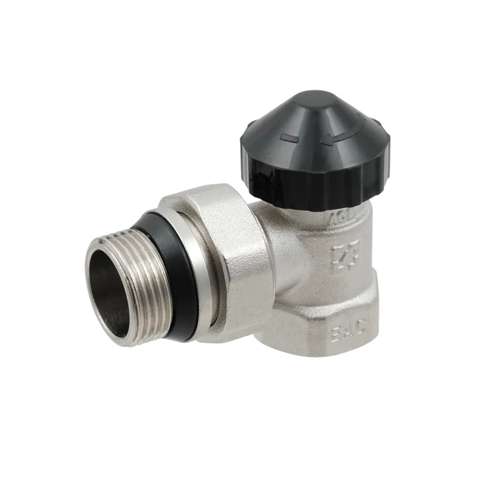 Кран під термоголовку кутовий з антипротіканням Raftec 3/4" KPT 21