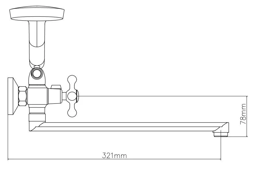 Змішувач для ванни VENTA VM345DC