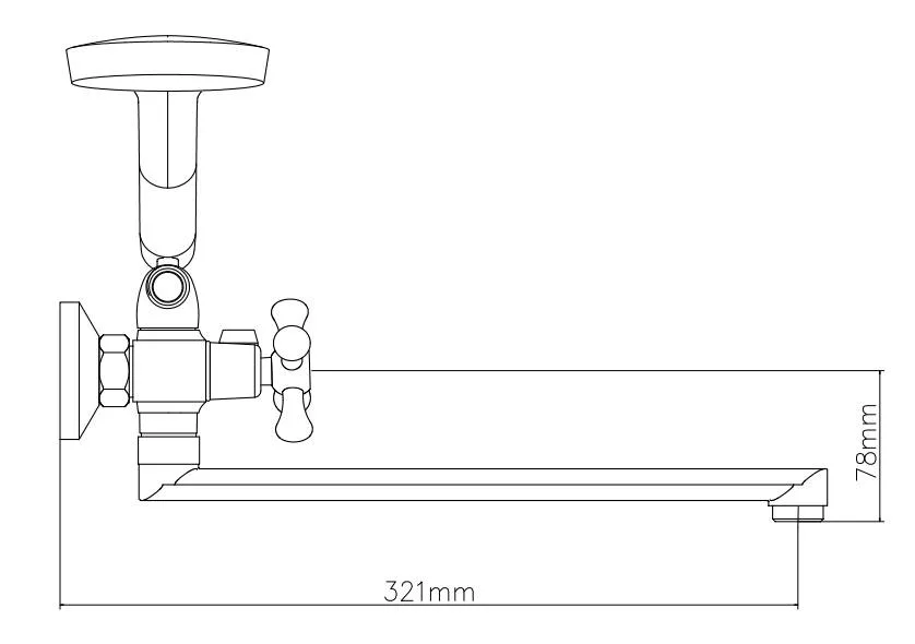 Змішувач для ванни VENTA VG335DC