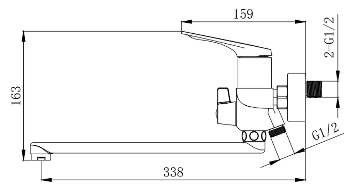 Змішувач для ванни VENTA BF305DC