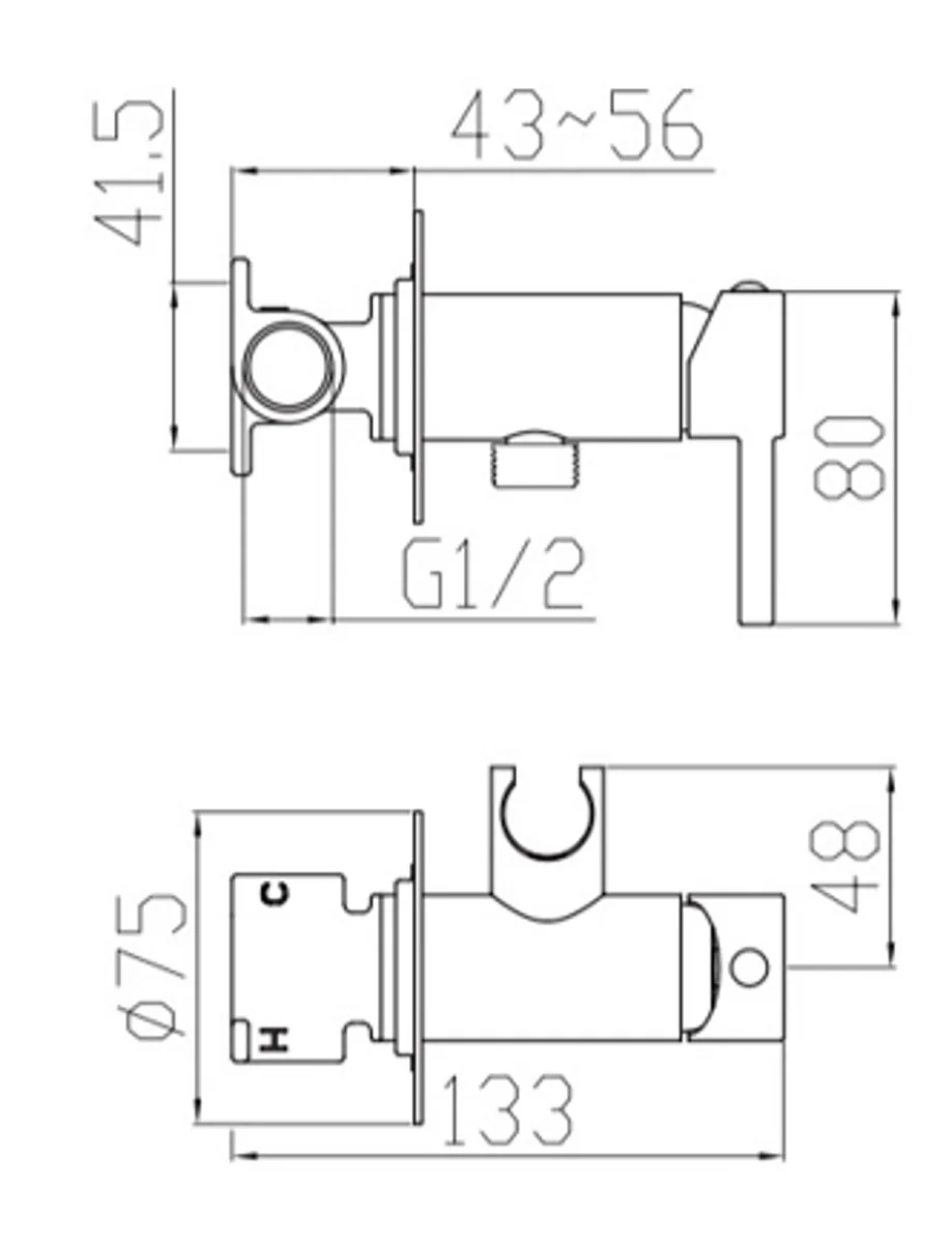 Змішувач для біде VENTA BG22LVC