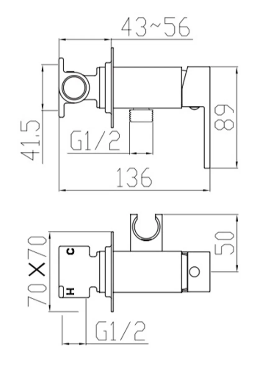 Змішувач для біде VENTA BG21LVB