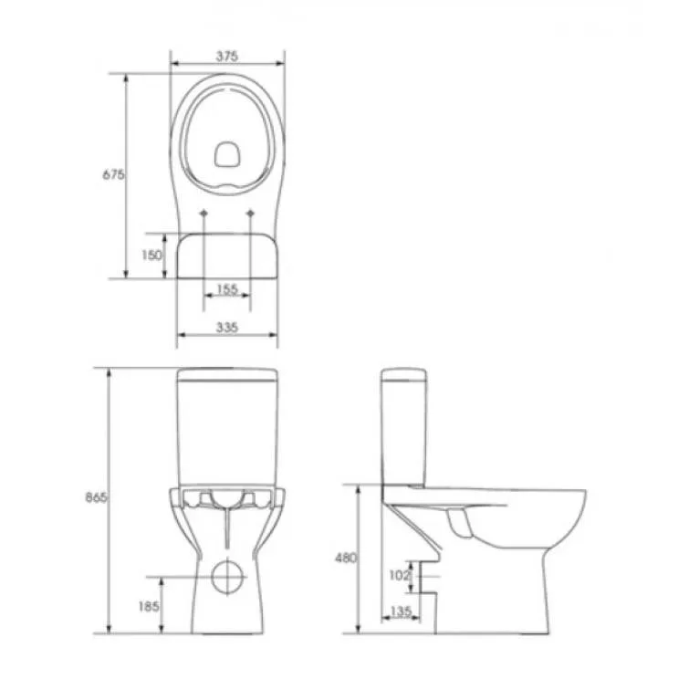 Унітаз-компакт Cersanit ETIUDA NEW CLEAN ON 011 593