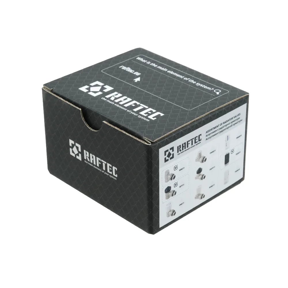 Термостатичний комплект Raftec M30 кутовий 1/2" KTU11-B чорний
