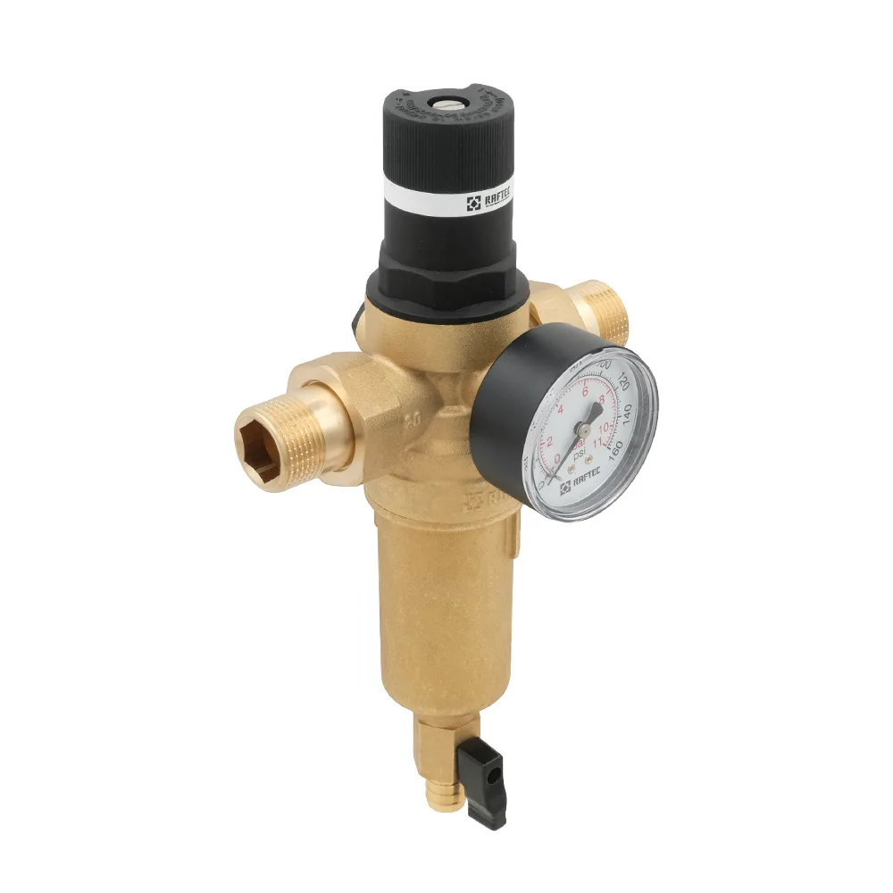 Самопромивний фільтр з редуктором для гарячої води 3/4" Raftec RCFR02-H
