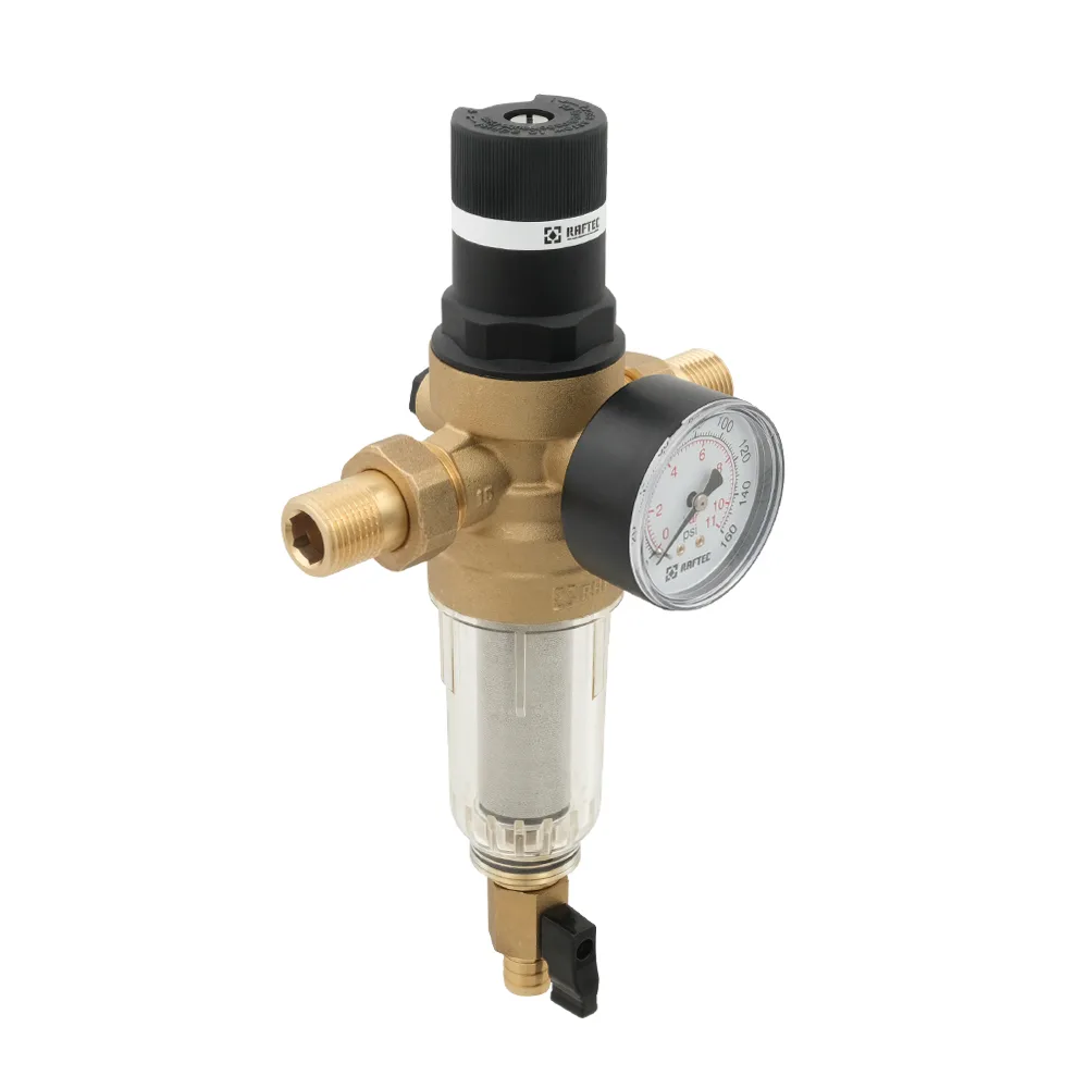 Самопромивний фільтр з редуктором 1/2" Raftec RCFR01-C
