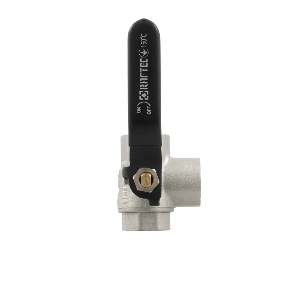 Кран кульовий триходовий Raftec BLACK DN20 3/4" ВВ TDRH02
