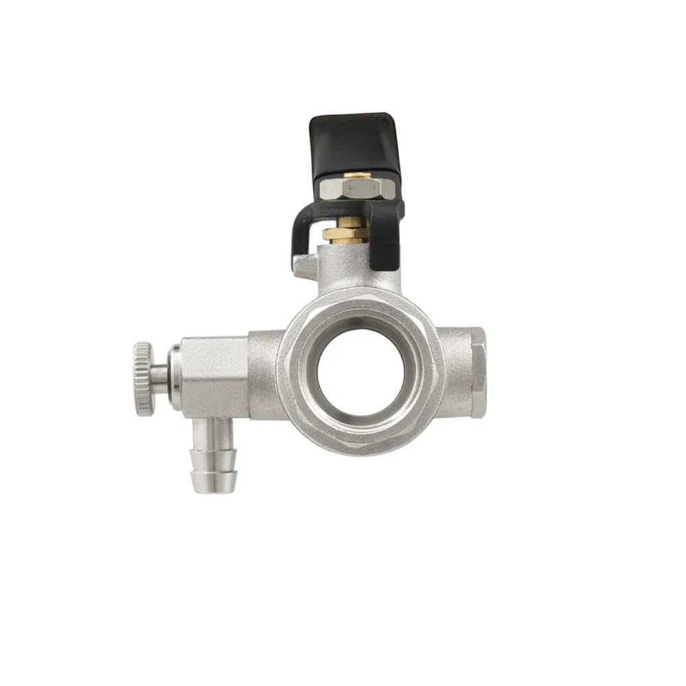 Кран кульовий з дренажем Raftec BLACK DN15 1/2" ВВ WDRH01