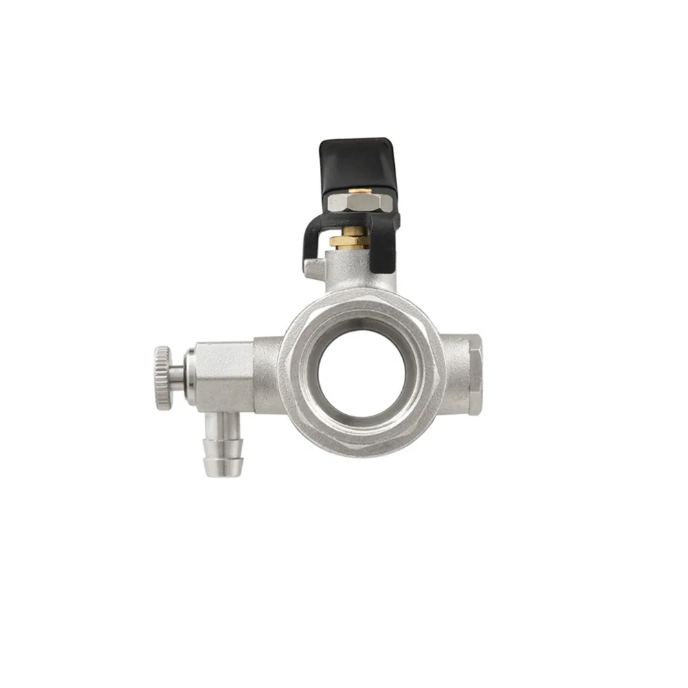 Кран кульовий з дренажем Raftec BLACK DN20 3/4" ВВ WDRH02