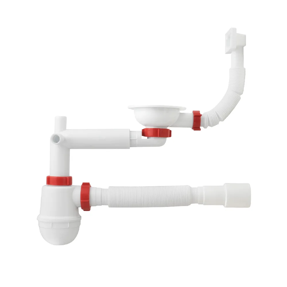 Сифон для мийки PLM 3 1/2"x40 з гофротрубою 40×40/50 євро