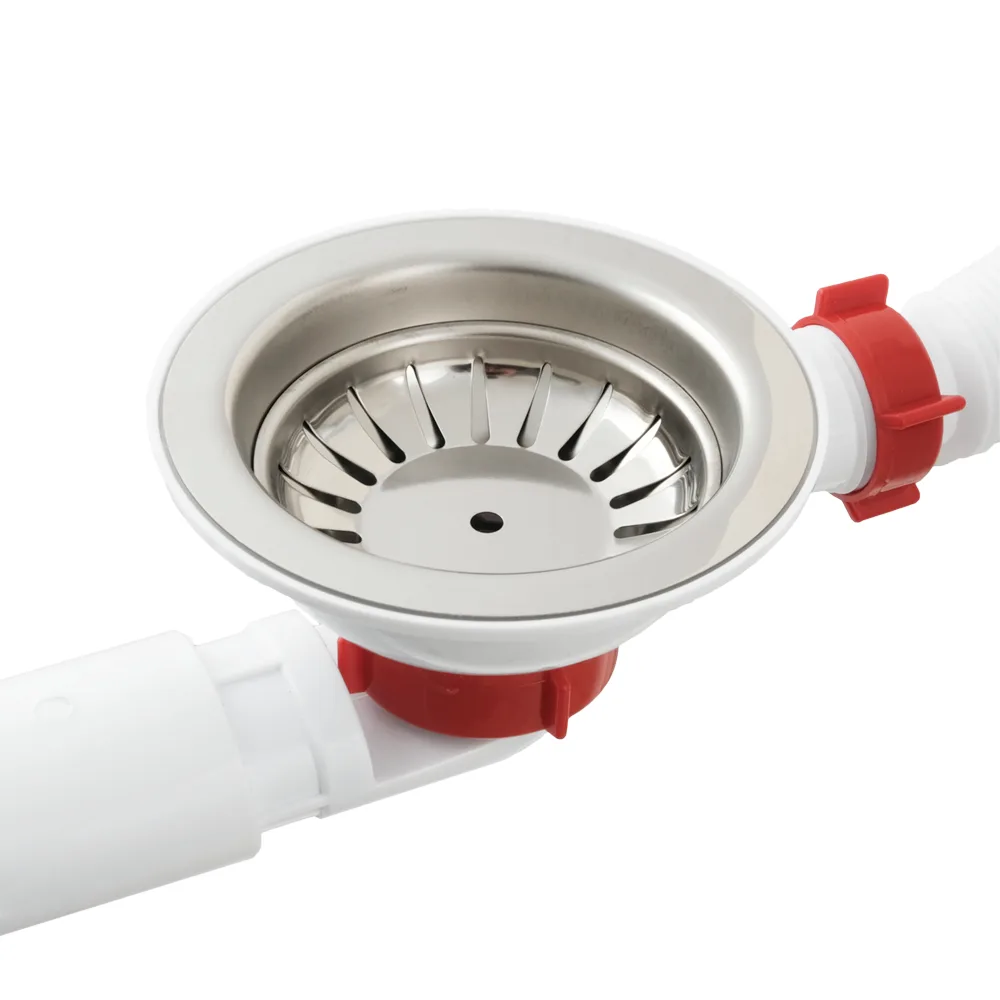 Сифон для мийки PLM 3 1/2"x40 з гофротрубою 40×40/50 євро