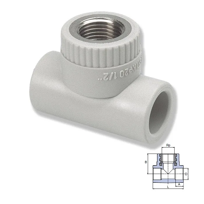 Трійник рівний Ekoplastik 25×3 / 4 "STKI02525X