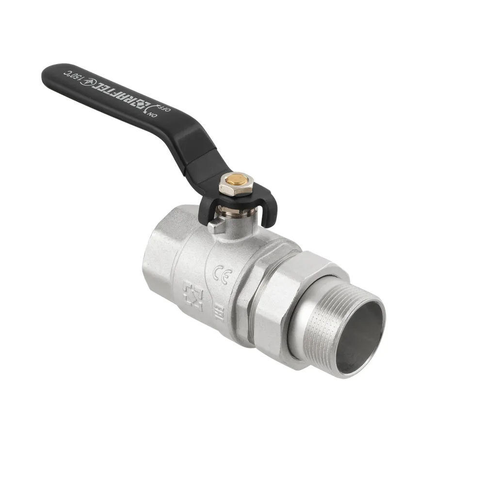 Кран кульовий з американкою Raftec BLACK PN30 ВЗ 1 1/2" ручка DRBS5