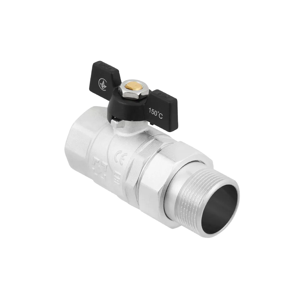 Кран кульовий з американкою Raftec BLACK PN30 ВЗ 1 1/4" ручка DRBS4