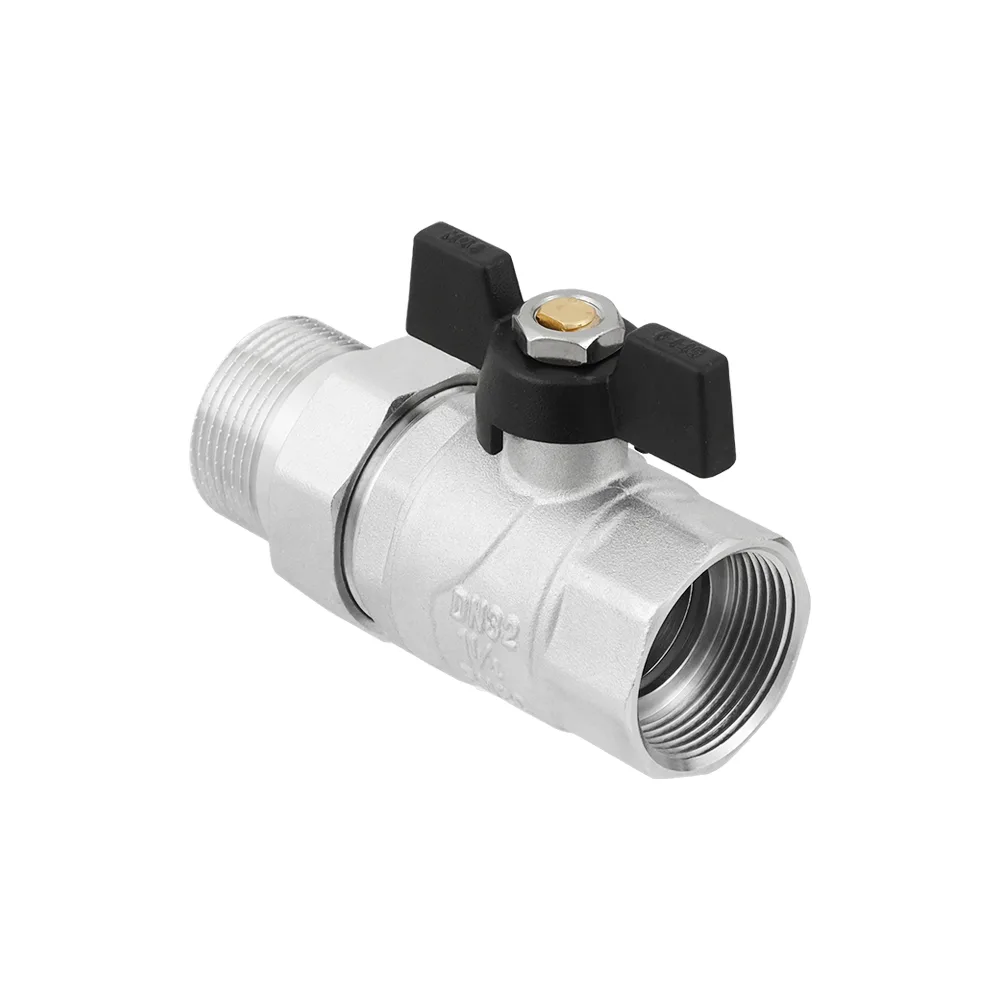 Кран кульовий з американкою Raftec BLACK PN30 ВЗ 1 1/4" ручка DRBS4