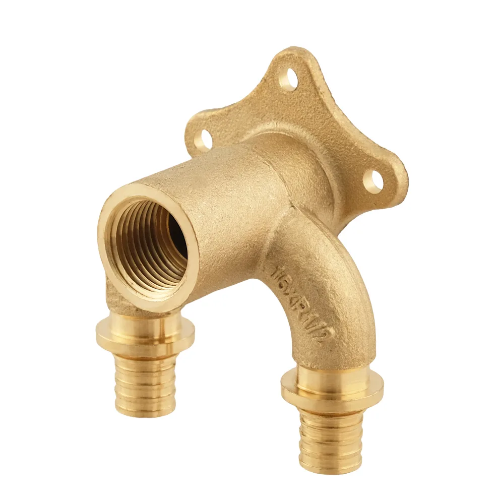 Коліно настінне прохідне Raftec PUSH ВВ 16×1/2’’х16 тип-U UPVV160116