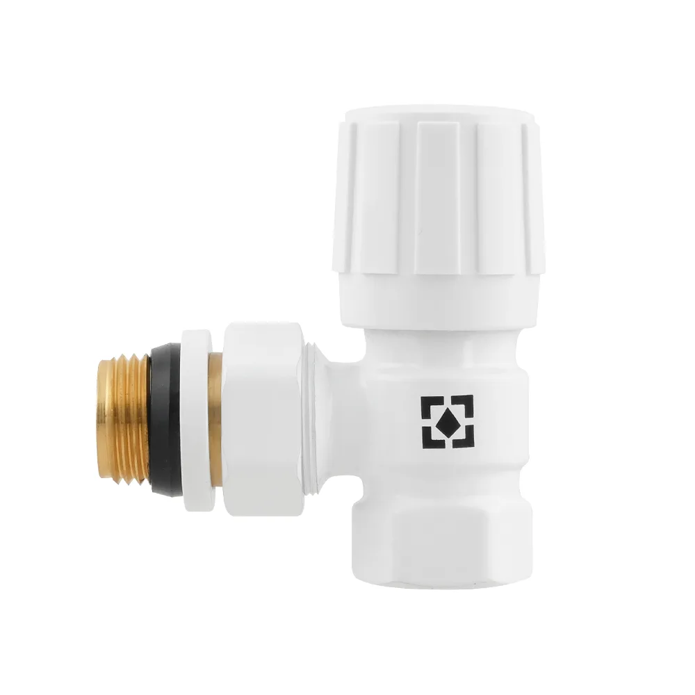 Комплект для підключення радіатора кутовий Raftec WHITE 1/2" DKU11-W