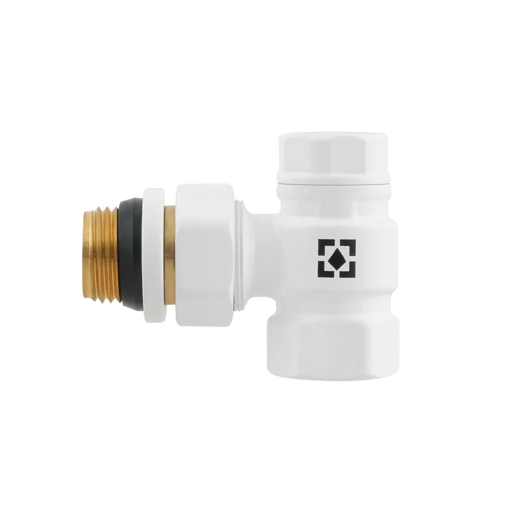 Комплект для підключення радіатора кутовий Raftec WHITE 1/2" DKU11-W