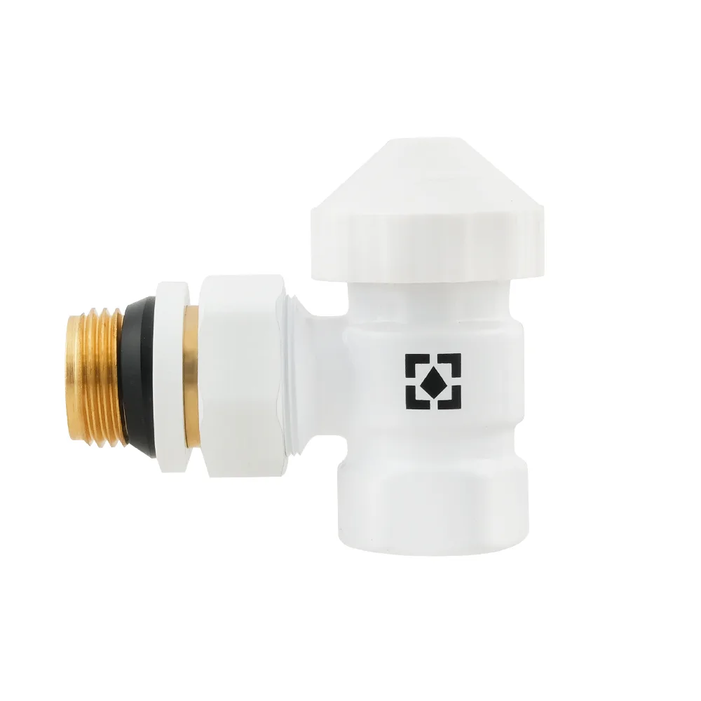 Комплект для підключення радіатора кутовий Raftec WHITE 1/2" DKTU11-W