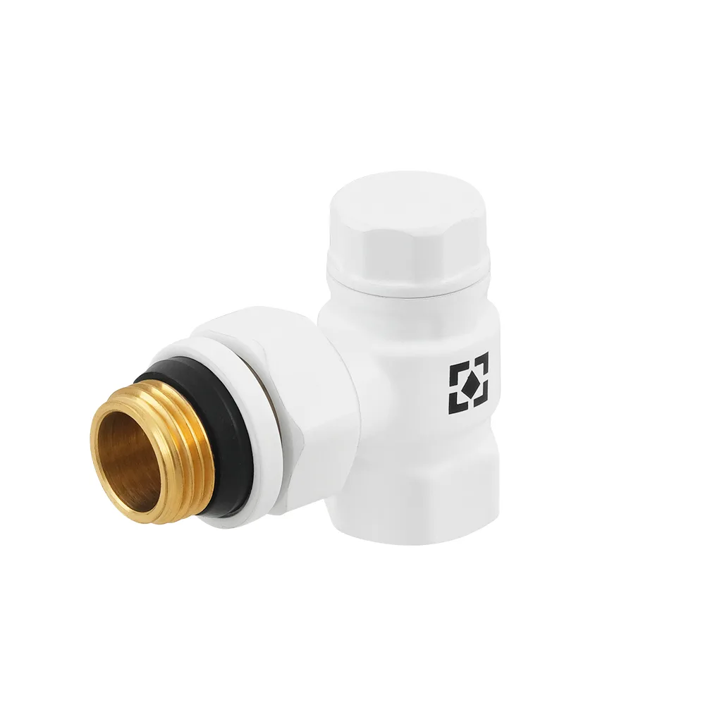 Комплект для підключення радіатора кутовий Raftec WHITE 1/2" DKTU11-W