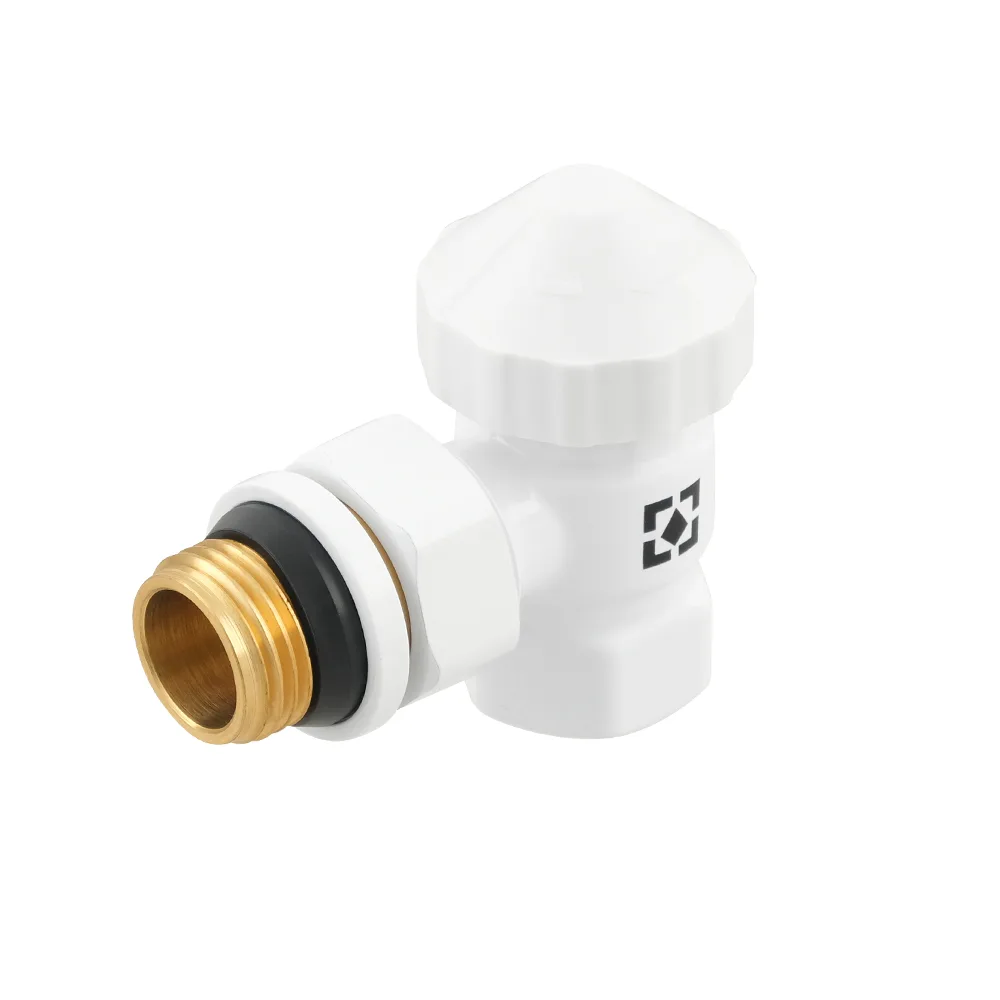 Комплект для підключення радіатора кутовий Raftec WHITE 1/2" DKTU11-W