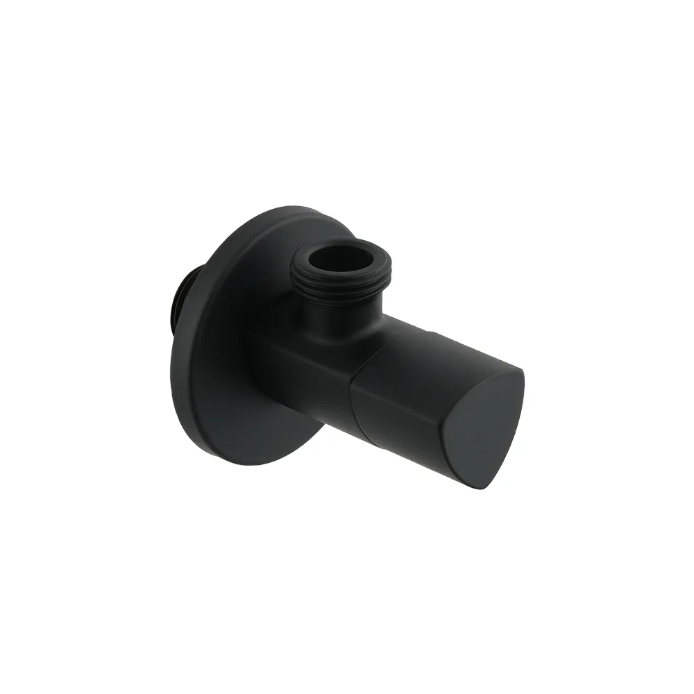 Кран приладовий кутовий Raftec Relo Black 1/2" VKB80101