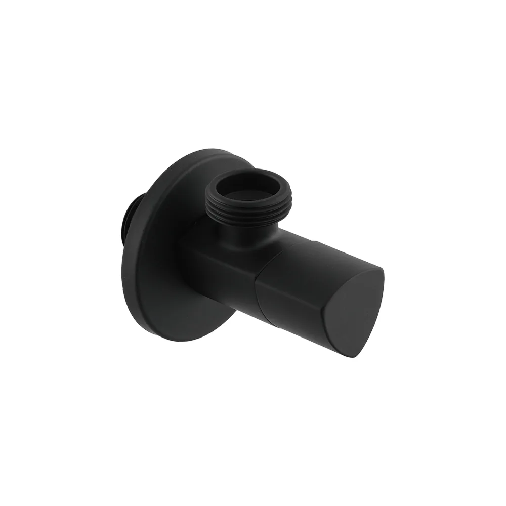 Кран приладовий кутовий Raftec Relo Black 1/2"x3/4" VKB80102